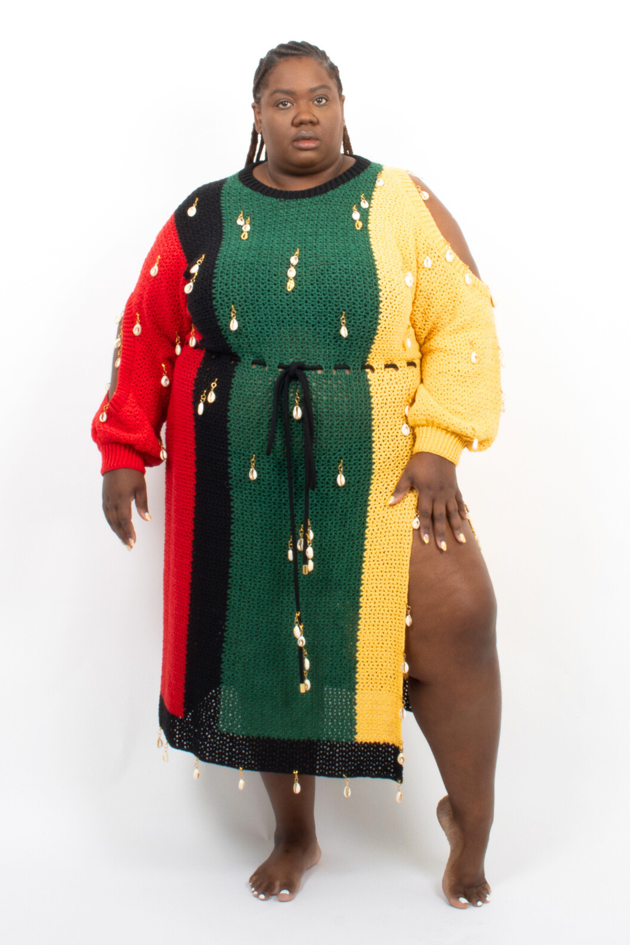 Unity Adorned Sweater Dress