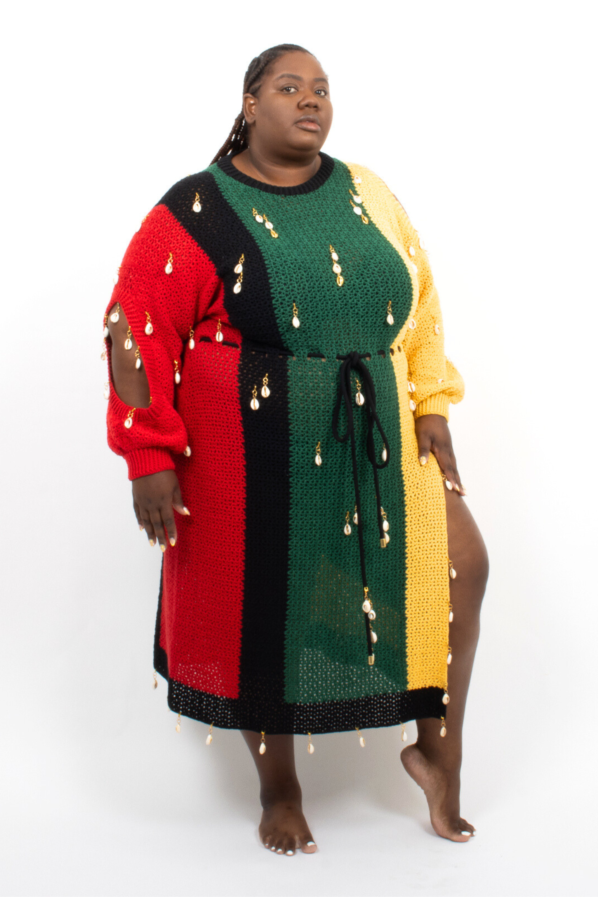 Unity Adorned Sweater Dress