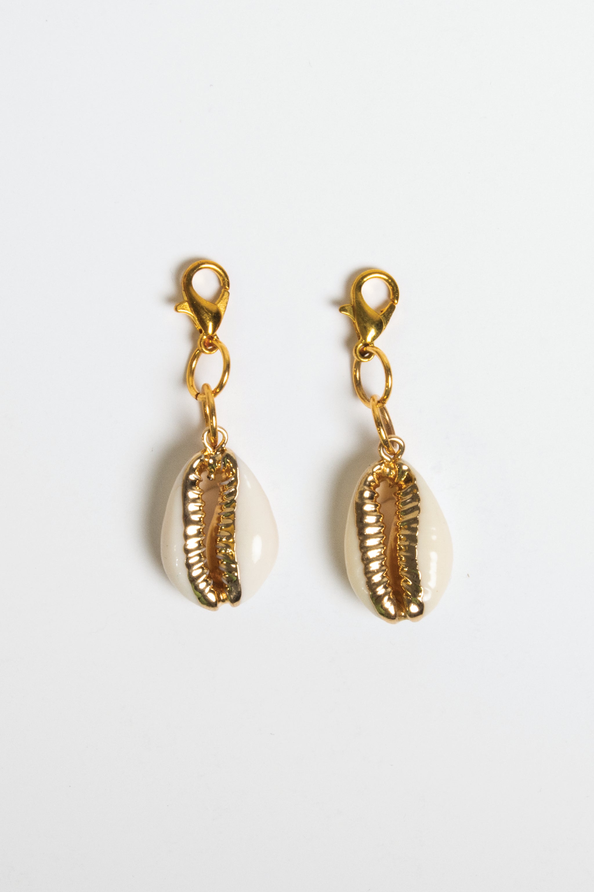 Natural Cowrie Shell Crochet Charms